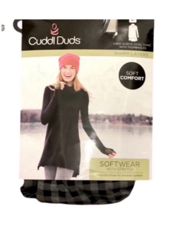 Cuddl Duds Tops - Cuddl Duds Long Sleeve Cowl Tunic Shirt